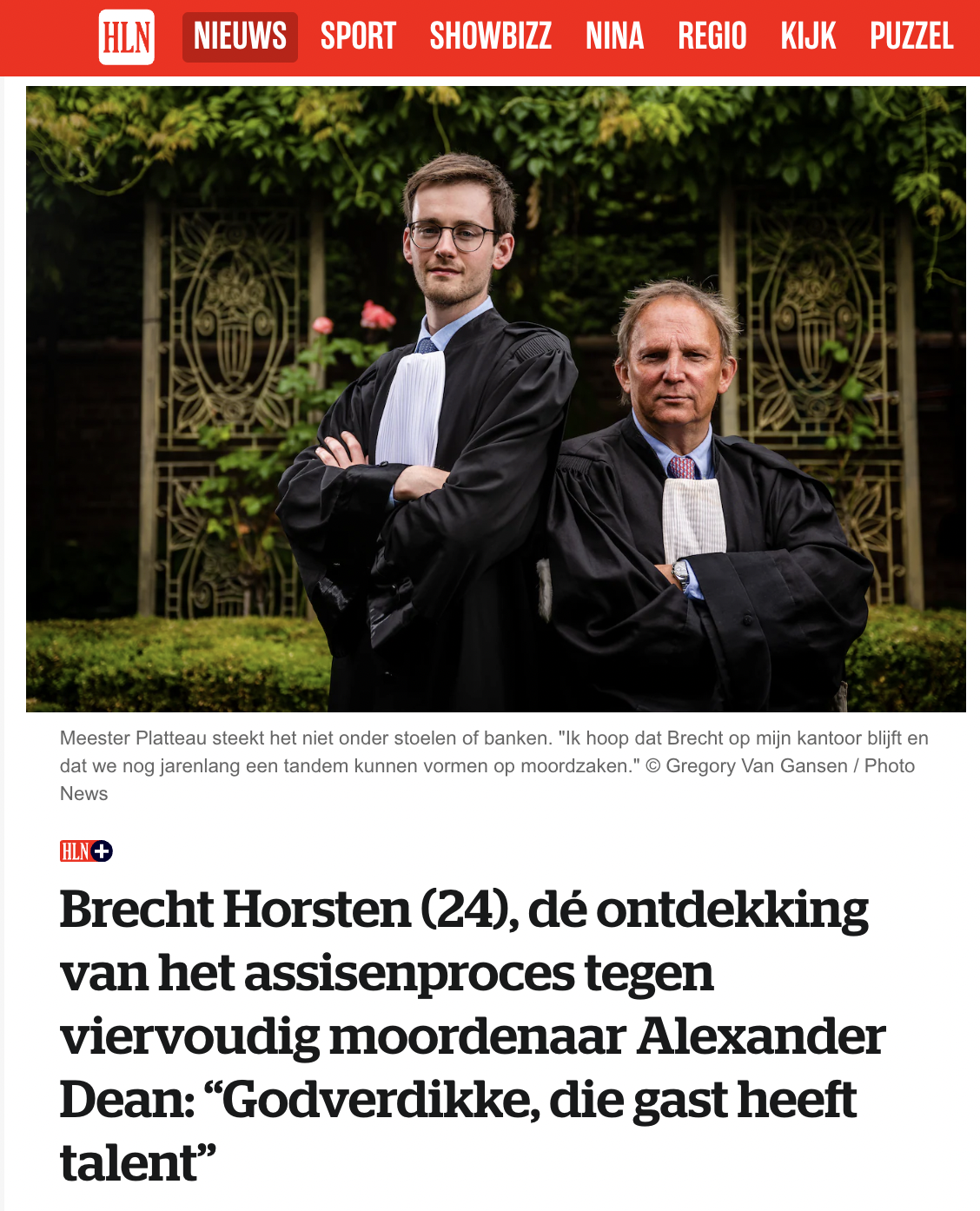 Advocaat Brecht Horsten — HLN-portret over het assisenproces tegen Alexander Dean